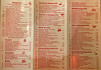 Hong Kong menu