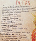 Los Campesinos Mexican Grill menu