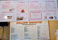 Pillow Donuts menu