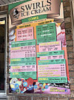 Swirls Ice Cream menu