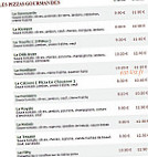 Le Kiosque à Pizzas menu