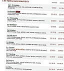 Le Kiosque à Pizzas menu