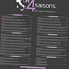 Les 4 Saisons menu