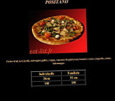 Positano Pizz' menu