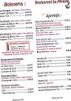 La Péniche menu