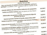 Villa Da Vinci menu