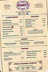 Mama's Oyster House menu