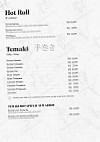 Mayuu Sushi menu