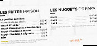 Les Burgers De Papa menu