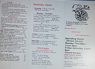 D's Pizzeria menu