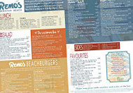 Cafe Remo's menu