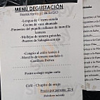 Flechazo menu