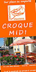 Croque-midi menu