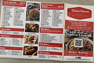 China House menu