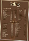 The Thirsty Monk Pub menu