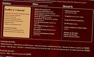 Le Petit Chaudron menu