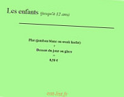 L'arbre Aux Thes menu