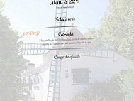 Le Moulin Vert menu