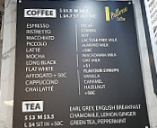 Sette Café menu