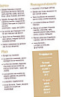 Blanche de Castille - Hotel, Bar, Brasserie menu