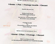 Le Clos du Roy menu