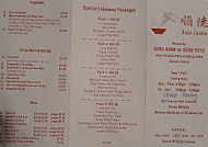 Lao's Asian Cuisine menu