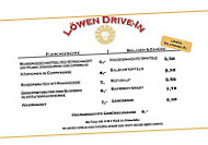 Löwen menu