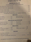 Inez's Drive Inn menu