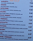 Drivebox Pizza menu