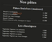 Le Vivaldi menu