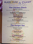 Glasshouse Diner menu