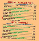 Falls Pizza Grinders menu