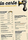 Boucan menu