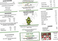 Little Pickle menu