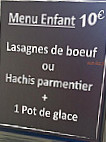 L'Atelier de L'Huitre menu