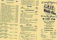 Lais Noodle Place menu