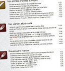 Aux Fourneaux menu