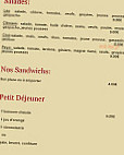 Restaurant le Delorme menu