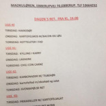 Madkuløren Menu