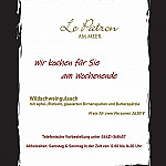 Le Patron menu