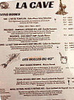 Le Vieux Fournil menu