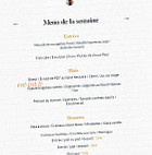 Le Banquet Des Sophistes menu