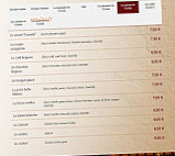 Le Passage menu