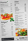 Bistro Pizza menu