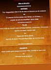 Comptoir des Voyageurs menu