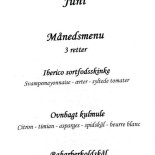 Gisseløre Menu