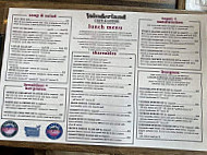 Wonderland Cafe And Lodge menu