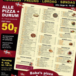 Babas Pizza Og Grill Menu