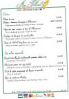 Restaurant Au Tilleul menu