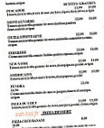 Chez fanny menu